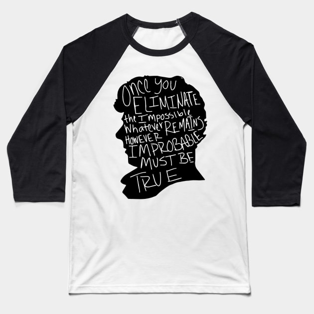 sherlock Baseball T-Shirt by parogos